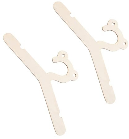KITANDOVE Kleiderbügelanhänger Aus Holz 2 Stück Kleiderbügel Für Kommoden Für Jungen Und Mädchen Heimdekoration Einfach Zu Verwenden