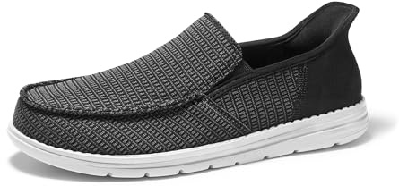 Bruno Marc Mocassins Homme Confortables à Enfiler,Size 47,Noir