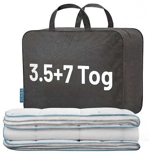 Simba Hybrid 3-in-1 Duvet – Stratos cool touch tech – Adjustable 3.5/7/10.5 Tog – Super King Size (260 x 220 cm)