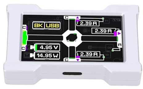 ASHATA 8K USB C Navdock med Full Color Display, Expander för Bärbar Dator