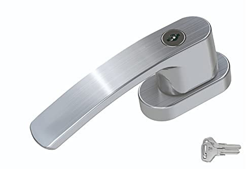 BASI | abschließbarer Fenstergriff | Edelstahl | sehr hochwertig | Dreh Kipp Funktion | moderner Fensterbeschlag | Kindersicherung | gleichschließend | 1 Stück