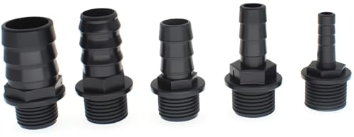 FDXGYH Fountain Pump Nozzle Kit Replacement Adapters 5 Sizes Plastic Nozzles for Aquarium, Fish Tank, Pond, Hydroponics