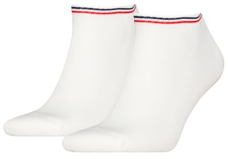 Tommy Hilfiger Unisex Sneaker Socks, White, 6-8 UK