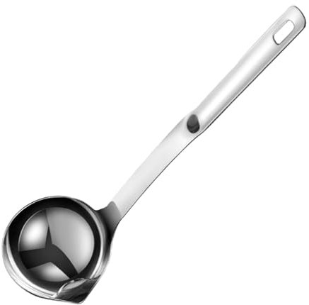 Spoon De Filtre À Huile En Acier Inoxydable - Séparateur De Sauce, Louche De Cuisson | Écumoire Gras De Qualité Alimentaire, Cuillère À Pas De Soupe Polyvalente Pour La Friture, Élimination Des Graiss