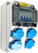Tableau Électrique 16A, Coffret Électrique En Saillie Avec Interrupteur Différentiel 230V, Coffret De Chantier Étanche IP44, Coffret Électrique Mural Pour Atelier Ou Chantier Intérieur/Extérieur