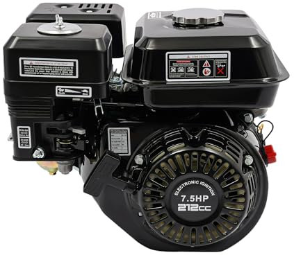 Moteur à Essence 4 Temps Thermique Moteur Karting 3600 RPM Motoculteur Industriel Jardin Cultivateur Essence,pour Jardin, Agriculture