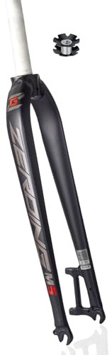 26/27,5/29 Tum Stel Gaffel I Aluminiumlegering Snabbkopplingsskivbroms Mountainbike-framgaffel 1-1/8tum Rak Rör(Black-Gray,29IN)