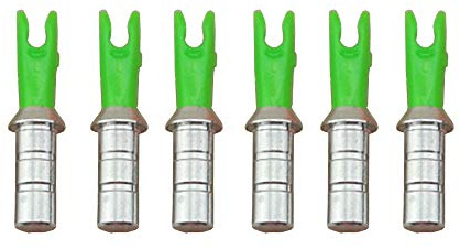 Milaem 50pcs Tir à l'arc Encoches de Fleche avec Nock Pin Remplaçables Flèche Encoche pour ID 4,2mm/6,0mm/6,2mm flèches de Carbone