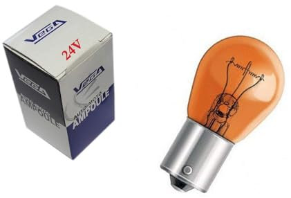 VEGA 10 ampoules Clignotant PY21W BAU15S Orange teinté masse 24V