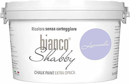 bianco Shabby® Lavanda (Lavender) Water-Based Chalk Paint for All Surfaces – Extra Matt Finish (2.5 Litres)