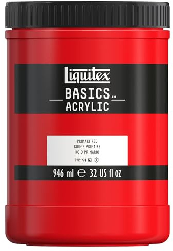 Liquitex Basics Acrylique Pot 946 ml Rouge Primaire ROW