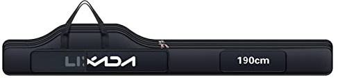 190cm Portable Folding Fishing Rod Reel Bag - Pole Gear Tackle Tool Carry Case Carrier Travel Storage Organizer