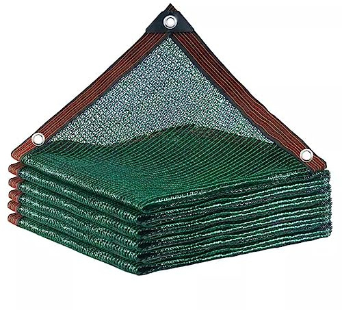 POCHY Schattierungsnetz 60% Schattennetz mit Ösen Gewächshaus Schattiernetz Sonnensegel Pflanze Sonnenschutz Sonnenschutznetz für Garten Außen Hof Dach (Color : Green, Size : 3x8m)
