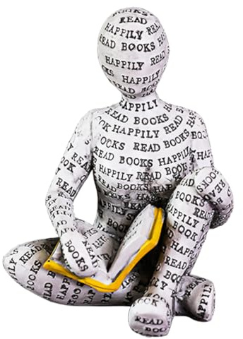 PIGPIGFLY Sculptures,Decorative Figures,Reading Figure Statue,Decoration Living Room,Abstract Sculpture,Home Store Decoration,Modern Living Room Ornaments