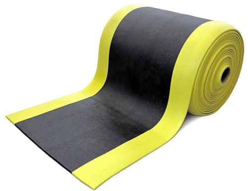 ADB Anti-Ermüdungsmatten aus Vinyl 60cm x 18m - Arbeitsplatzmatten, rutschfest, strapazierfähig, für mehr Komfort und Sicherheit am Arbeitsplatz