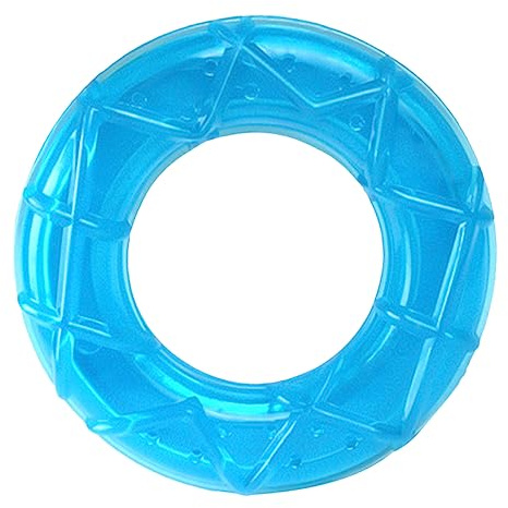 Abaodam Freezable Puppy Teething Cooling Chew Ring for Dogs Bite Resistant Dental Chew with Vibrant Colors Summer Cooling Training to Clean Teeth and Prevent Destructive Chewing