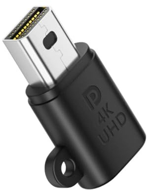 JSER Mini-DP virtuell displayadapter mini displayport dummy plugg huvudlös spökeemulator svart kompatibel med fjärrskrivbord bärbar dator server NAS (4K @ 17hz)
