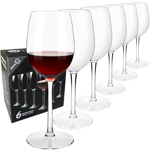 COOKY.D Copas Grandes de Vino Tinto para la Piscina Juego de 6-355ml - Plástico Tritan - Copas de Vino Flotantes e Irrompibles Con Tallo para Viajes Y Fiestas Al Aire Libre
