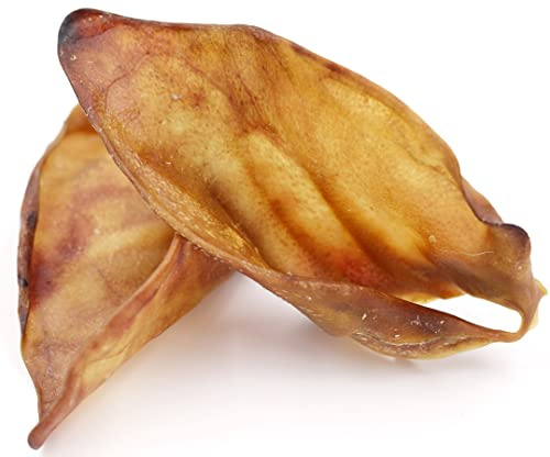 BREERs, orecchie di maiale secche per cani, 1 kg, articolo da masticare in maiale, senza cereali, spuntino da masticare per cani, produzione tedesca