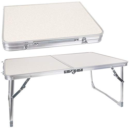 ISO TRADE Table de camping pliante multifonction avec poignée de transport et valise de voyage 12175