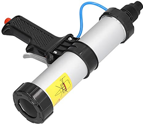 XINL Pneumatische Kartuschenpistole, professionelle Druckluft-Abdichtpistole mit Luftdruckregler, 310 ml, Schwarz, Trigger, Kartuschenpistole