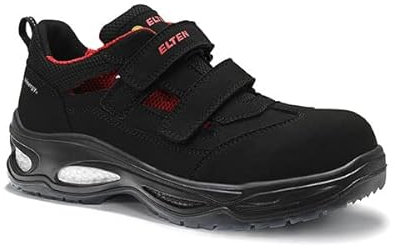 ELTEN Sicherheitsschuhe Owen Black Easy ESD S1, Damen und Herren, Textil, Kunststoffkappe (Leichter als Stahlkappe), leicht, klassisch 42, Schwarz
