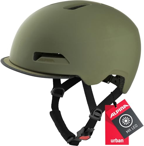 Alpina Brooklyn City-Fahrradhelm, Olive matt, 57-61 cm