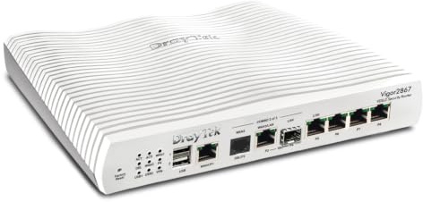 Draytek Vigor 2867 Router Cablato 10 Gigabit Ethernet, Gigabit Ethernet, 2.5 Gigabit Ethernet Bianco (draytek V2867-K MultI-Gig Vdsl Fttp Rout)