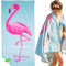 LEcylankEr Strandtuch Großes, Mikrofaser Handtuch 180x90, Sandabweisend Schnelltrocknend Mikrofaser Strandtuch Groß, für Strand/Poolside/Strandstühle (Flamingo)