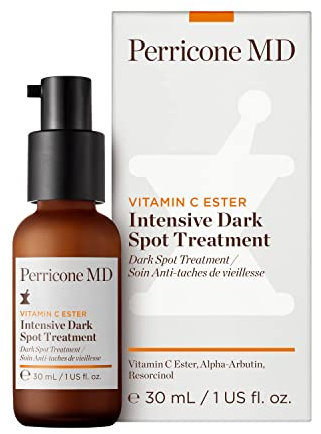 Perricone MD Vitamin C Ester Intensive Dark Spot Treatment, 1 fl. oz.- Dark Spot Correcting Serum with 3 Forms of Vitamin C, Alpha-Arbutin & Resorcinol – Fades Age Spots, Sun Spots & Acne Scars