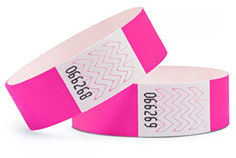 linie zwo ®, 500 styck säkerhetsband 19 x 254 mm, Neonrosa