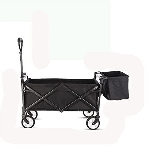 ABBNIA Gartenwagen, Gartenwagen, zusammenklappbar, tragbar, für den Außenbereich, zum Einkaufen, für Zuhause, Anhänger, Handkarre, Wild Camp, Handziehwagen