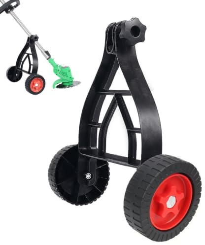 Roues de support pour débroussailleuse, roues auxiliaires, roue de débroussailleuse, roues de fixation de tondeuse, fixation de roue de débroussailleuse, support de coupe- réglable, accessoires