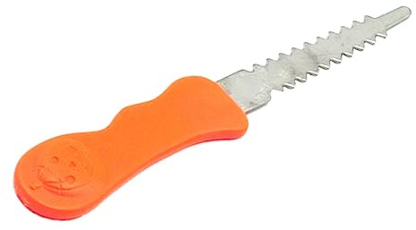 Holibanna Herramienta de Tallado para Calabaza de Halloween Acero Inoxidable Cuchillo Compacto y Duradero para Decorar Linternas Diseño Seguro y Fácil de Usar