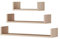 Selsey KASSI - Wandregal 3er-Set / 3 minimalistische Hängeregale mit erhöhten Rändern, 80/60/40 cm breit (Sonoma)