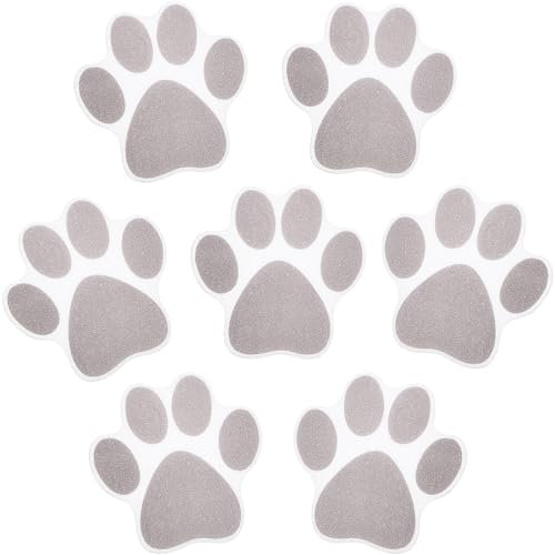 Mudder 20 Pcs Non Slip Bathtub Stickers Non Slip Shower Sticker Adhesive Paw Decals Treads Non Slip Traction to Tubs Bathtub Stickers Anti Slip Applique for Bathtub Pools, Boats, Stairs