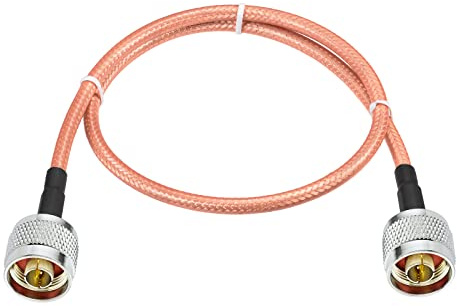 Eightwood N-kontakt till N-kontakt koaxialkabel RG400 koaxialkabel med låg hastighet 50 cm för 4G LTE antenn WiFi antenn router Yagi Antenna Lora amatörradio