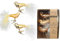 Christbaumschmuck Vögel auf Clip 4,5cm Glas 3er Set - Kleine Christbaumkugeln für Weihnachtsbaum - Weihnachtsbaumkugeln & Weihnachtsbaumschmuck zu Weihnachten - Inkagold