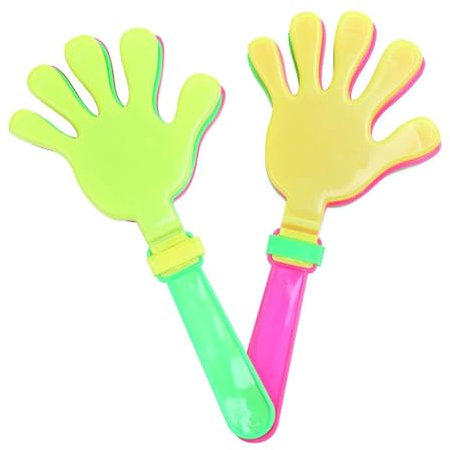 2 Pcs Hand Clappers 9 Inch Large Hand Clappers Noisemakers Cheer Noise Makers Finger Noise Makers for Sporting Events Basketball Football Game Party Favors (Random color)