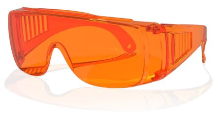 Bloomoak Occhiali anti-luce blu, occhiali dentali, occhiali di sicurezza anti-appannamento leggeri, occhiali protettivi a LED, perfetti per schermi, edilizia, tiro, lavoro di laboratorio