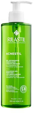 Rilastil - Acnestil Gel, Limpiador Antimperfecciones e Hidratante, con Pantenol, Ceramidas y Ácido Hialurónico, Limpia sin Resecar, Pieles Mixtas, Grasas y con Tendencia Acneica - 400 ml