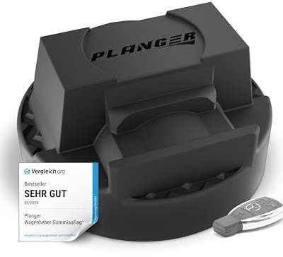 PLANGER® - Almohadilla de Goma para Gato Hidráulico (para Mercedes-Benz) - DAIMND Pad Plano - para Gatos Hidráulicos de Maniobra - Protege Turismos y SUV Gracias a su Forma y Al Caucho