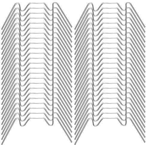 50pcs Stainless Steel Greenhouse Clips for Glass and Polycarbonate - Hall Spring Fixing