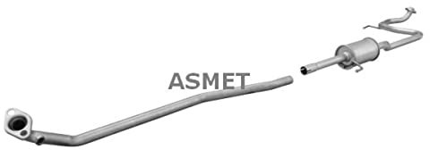 ASMET 20.042 Mittelschalldämpfer Mitteltopf
