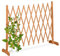 Relaxdays Rankgitter Holz, ausziehbar bis 275 cm, Rankhilfe Kletterpflanzen, Scherengitter freistehend, Garten, orange