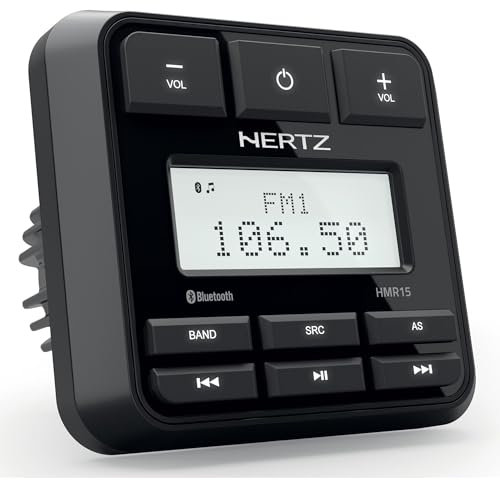 Hertz HMR 15 - Sorgente Audio per Impianti Marine, Lettore MP3 e Radio FM/AM, Design Waterproof e Alta Qualità Sonora