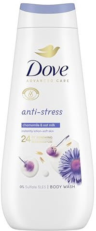 Dove Advanced Care Anti-Stress Body Wash body cleanser with chamomile and oat milk for instantly lotion-soft skin 400 ml