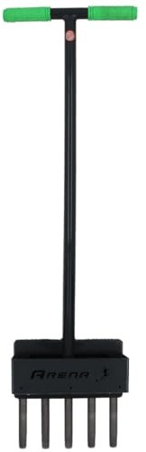Arena Aerifizierer mit Auffangbehälter – Profi Aerifiziergabel inkl. 5 Röhrenspoons – für Rasenbelüftung & Bodenlockerung – Made in Germany – robust & erweiterbar