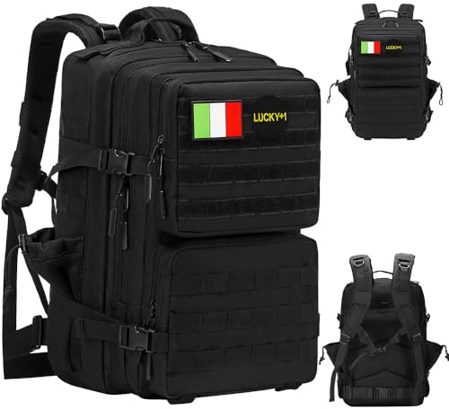 Delgeo Zaino Tattico Militare da 45L,Zaino di Grande Capacità,Impermeabile Pieghevole per Alpinismo,Escursionismo,Campeggio e Viaggi