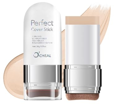 O'CHEAL Stick Foundation Kontur Lang anhaltend Leicht Aufhellend Unreinheiten Abdeckstift Foundation Stick Beauty Make-up 20g 03 Helle Hautfarbe